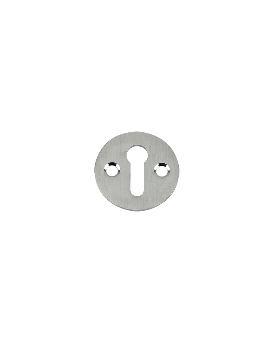 Fulton & Bray FB10SC Std. Key Profile Victorian Escutcheon 32mm dia. Satin Chrome