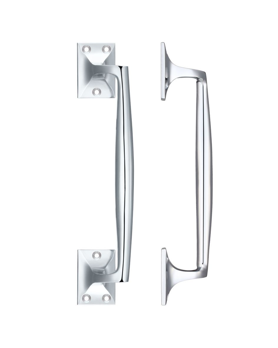 Fulton & Bray FB113CP Cast Brass Pull Handle - 250mm Polished Chrome