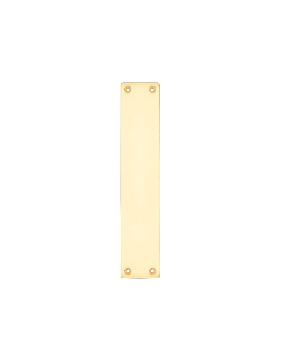 Fulton & Bray FB122A Finger Plate for FB112A - 300 x 60mm Polished Brass
