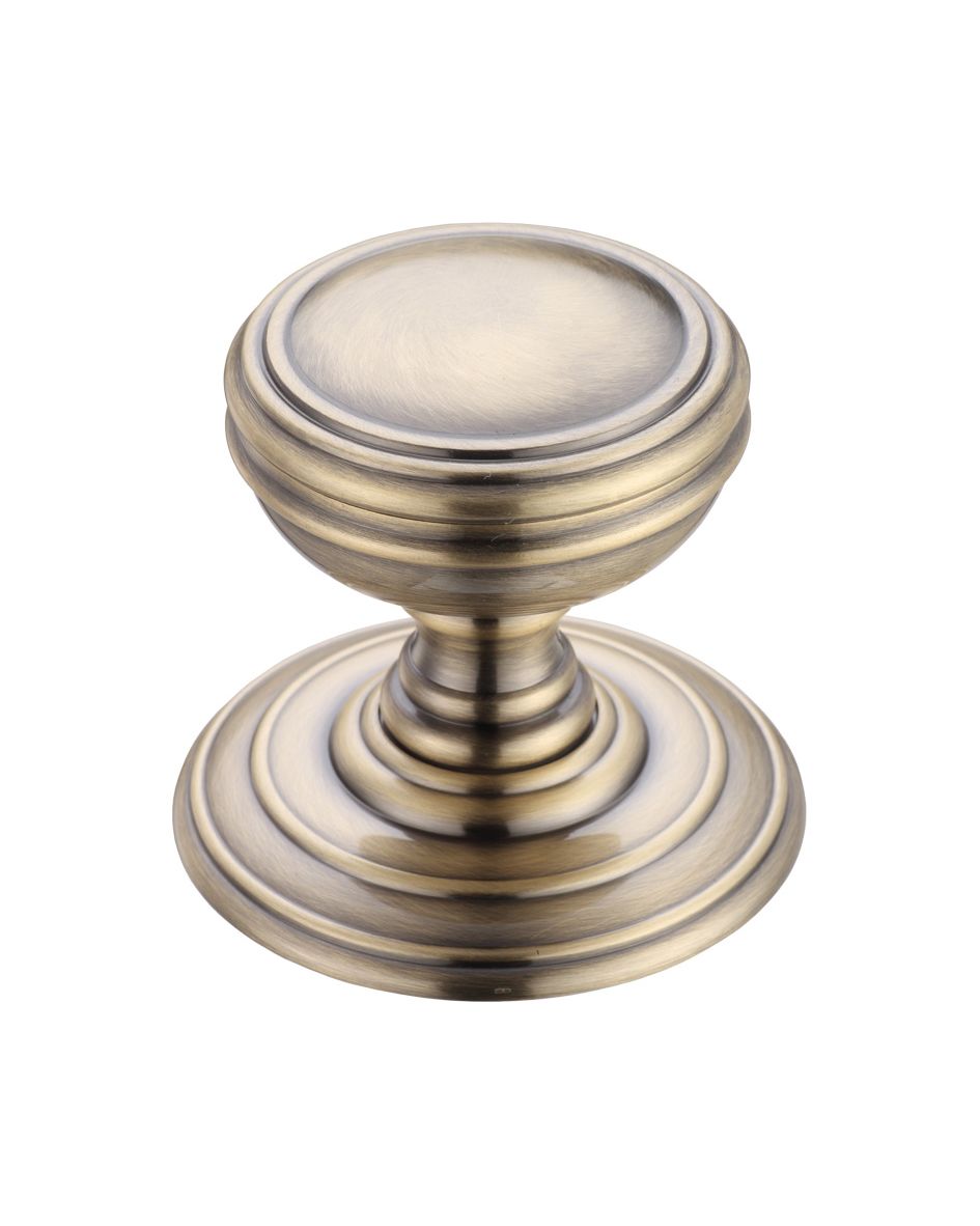 Fulton & Bray FB305FB Mortice Knob on Round Rose - Concealed Fix Florentine Bronze