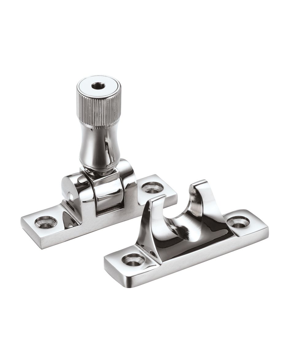 Fulton & Bray FB32LCKCP Brighton Pattern Sash Fastener - Locking Version c/w key Polished Chrome