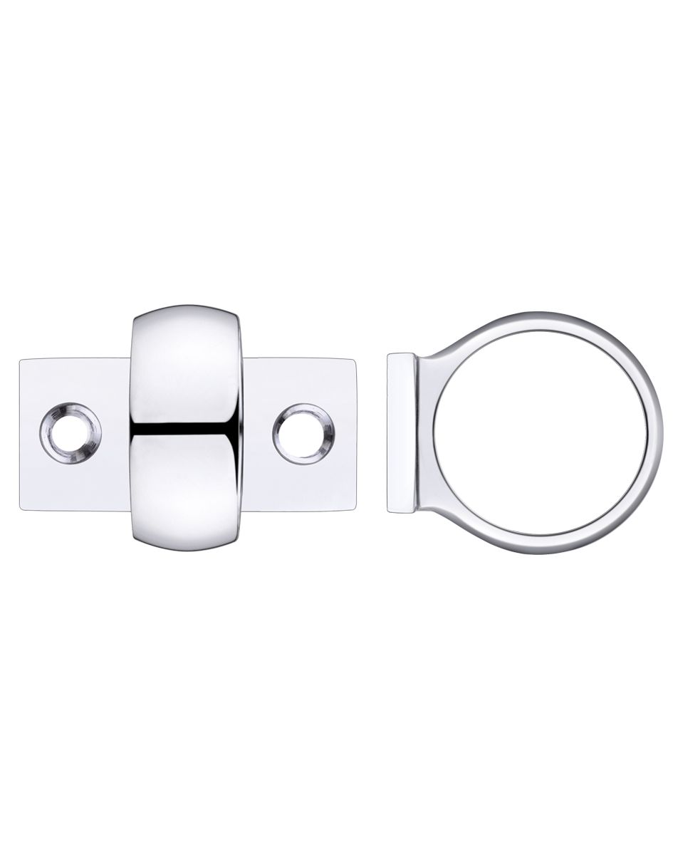 Fulton & Bray FB34CP Window Sash Ring Polished Chrome