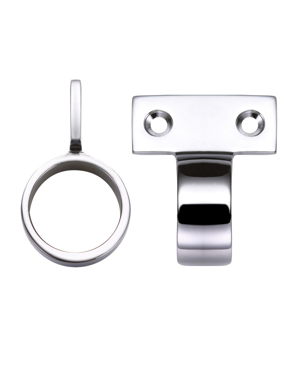 Fulton & Bray FB36CP Window Sash Ring Vertical Fix - 28mm dia Polished Chrome