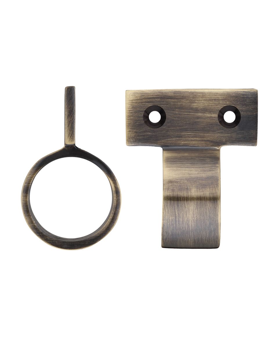 Fulton & Bray FB36FB Window Sash Ring Vertical Fix - 28mm dia Florentine Bronze