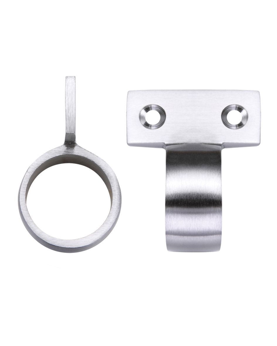 Fulton & Bray FB36SC Window Sash Ring Vertical Fix - 28mm dia Satin Chrome