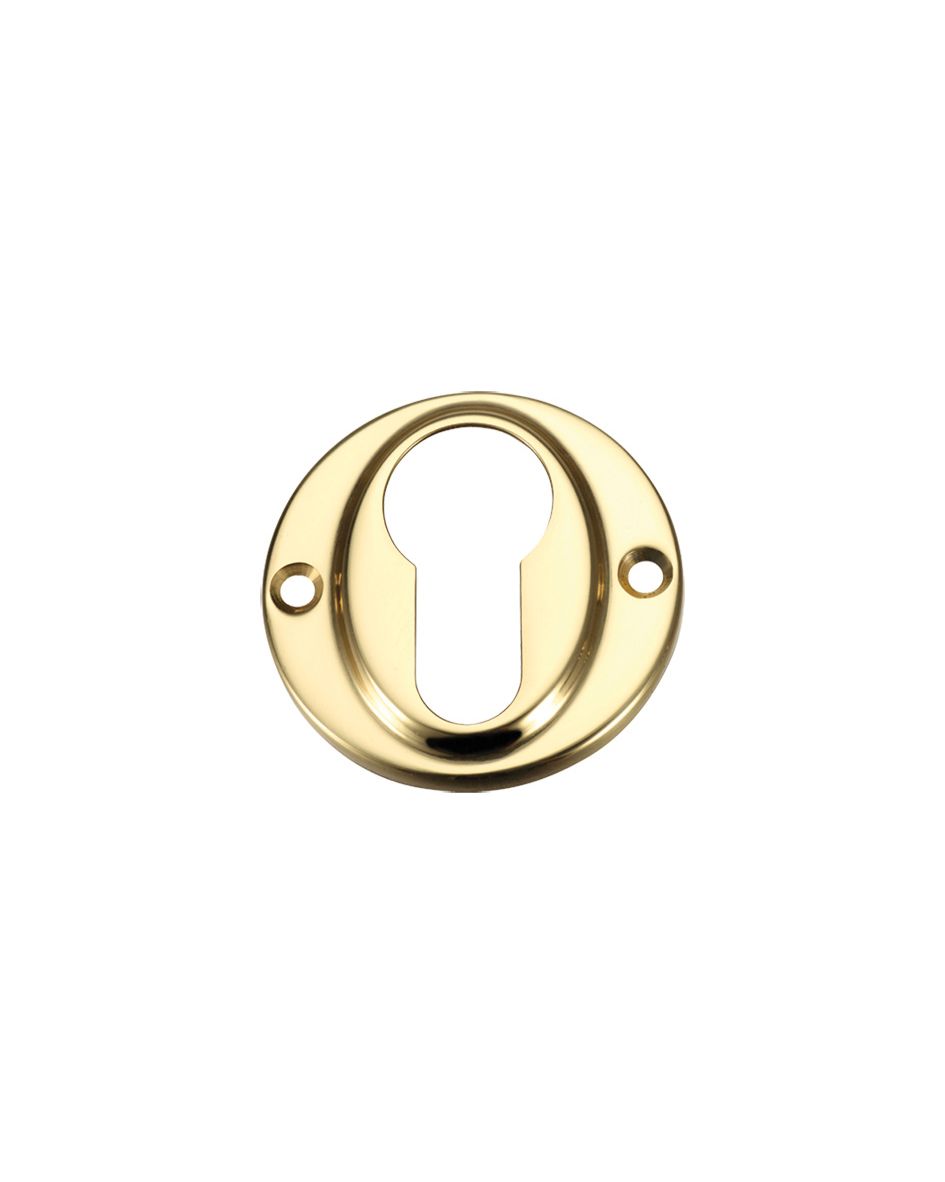 Fulton & Bray FB51 Euro Profile Escutcheon Polished Brass