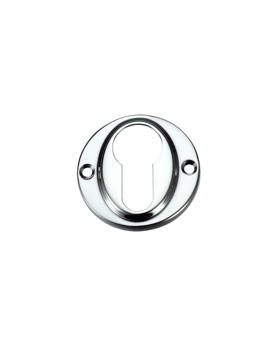 Fulton & Bray FB51CP Euro Profile Escutcheon Polished Chrome