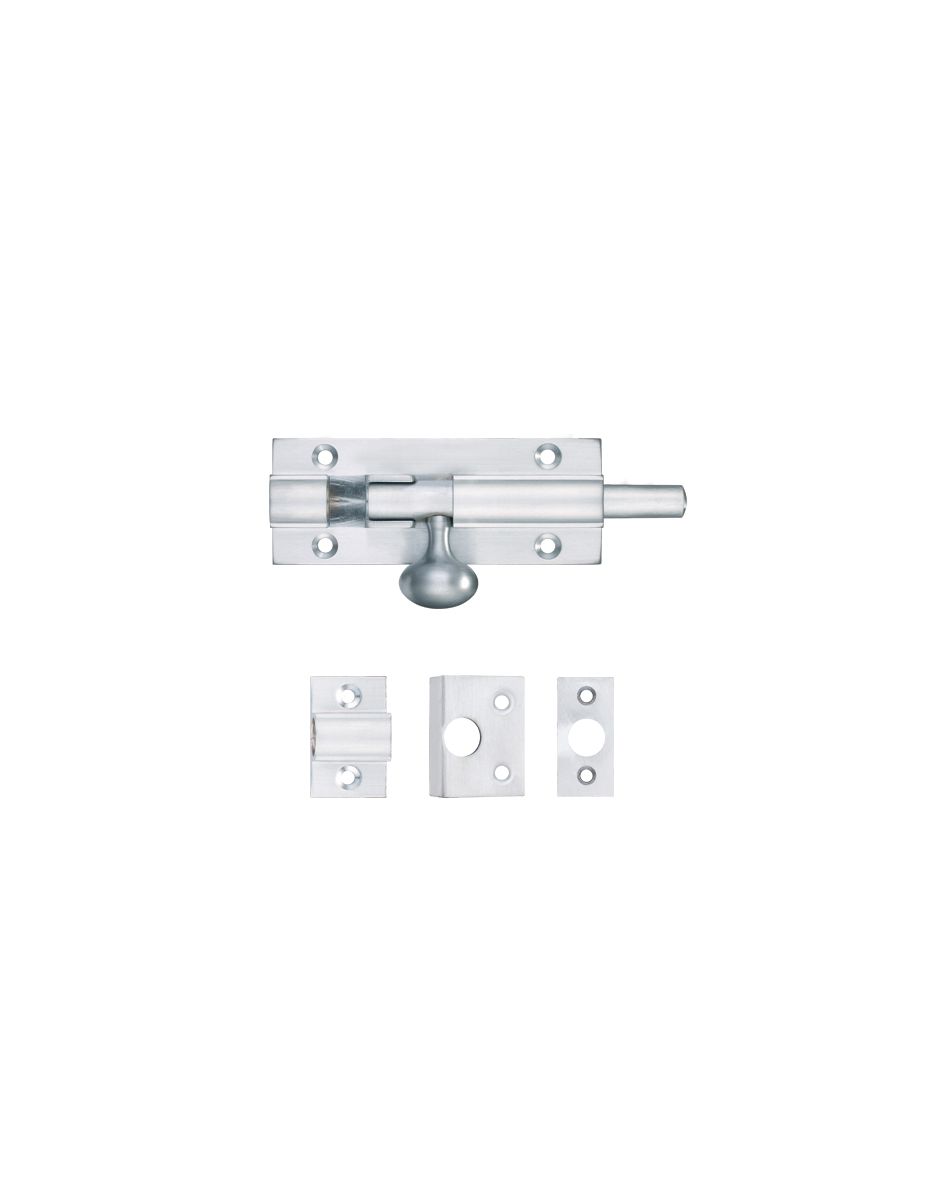 Fulton & Bray FB55SC Architectural Barrel Bolt 75mm x 30mm Satin Chrome
