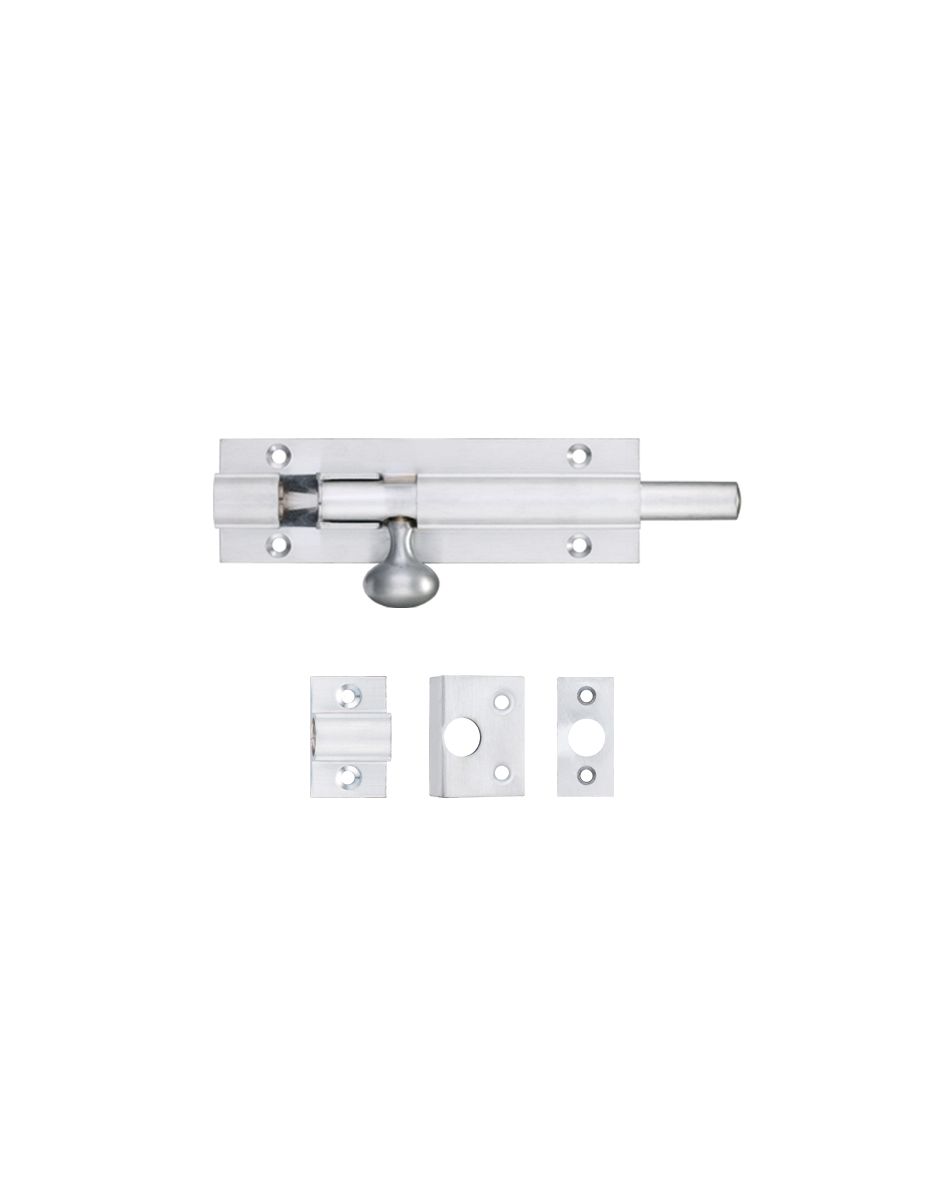 Fulton & Bray FB56SC Architectural Barrel Bolt 100mm x 30mm Satin Chrome