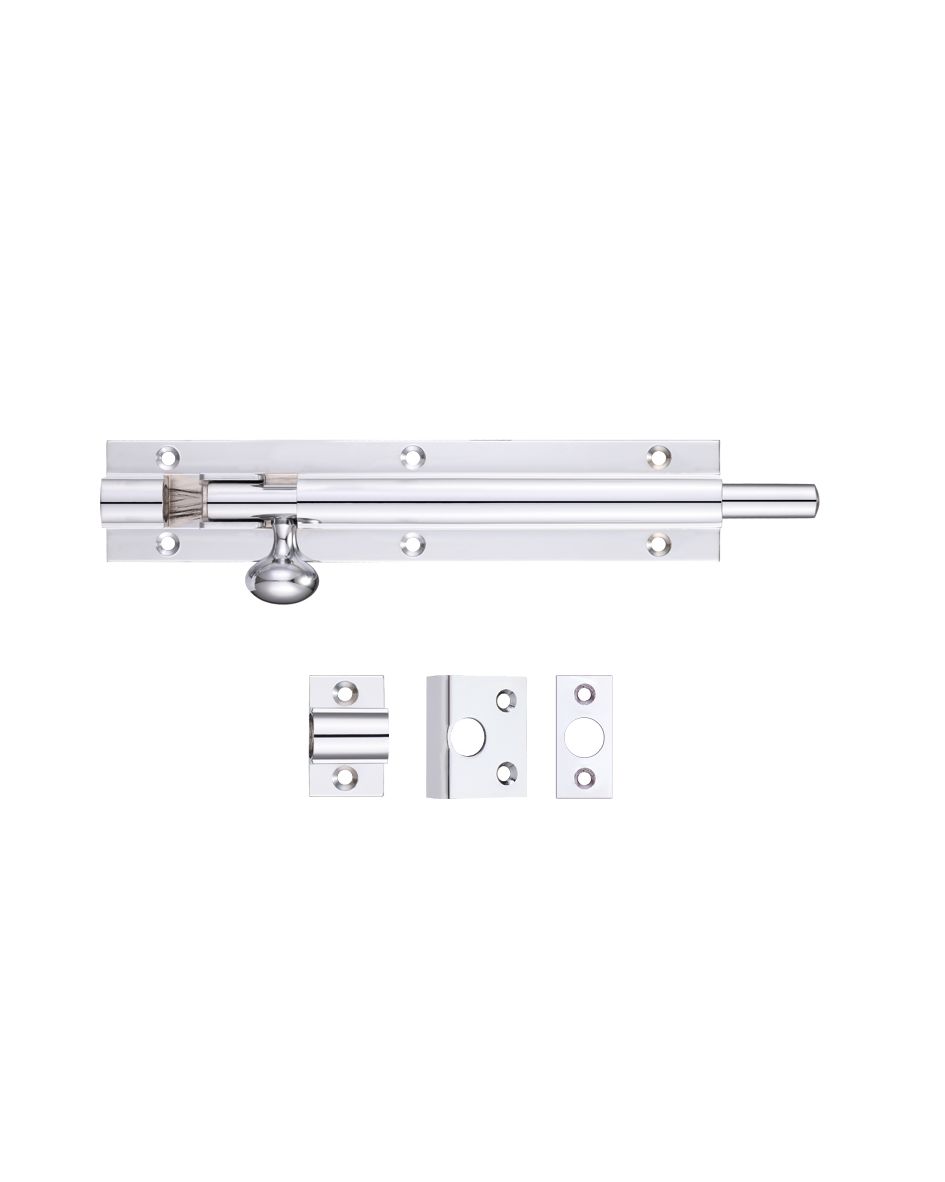 Fulton & Bray FB57CP Architectural Barrel Bolt 150mm x 30mm Polished Chrome