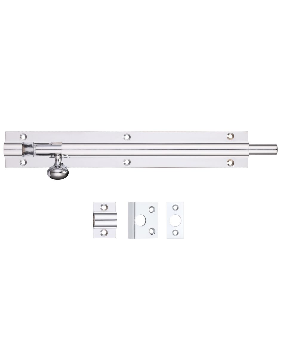 Fulton & Bray FB58CP Architectural Barrel Bolt 200mm x 30mm Polished Chrome