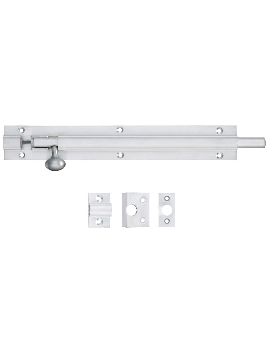 Fulton & Bray FB58SC Architectural Barrel Bolt 200mm x 30mm Satin Chrome