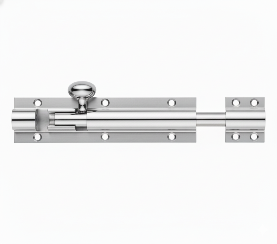 Fulton & Bray FB75CP Architectural Heavy Barrel Bolt 200mm x 50mm Polished Chrome