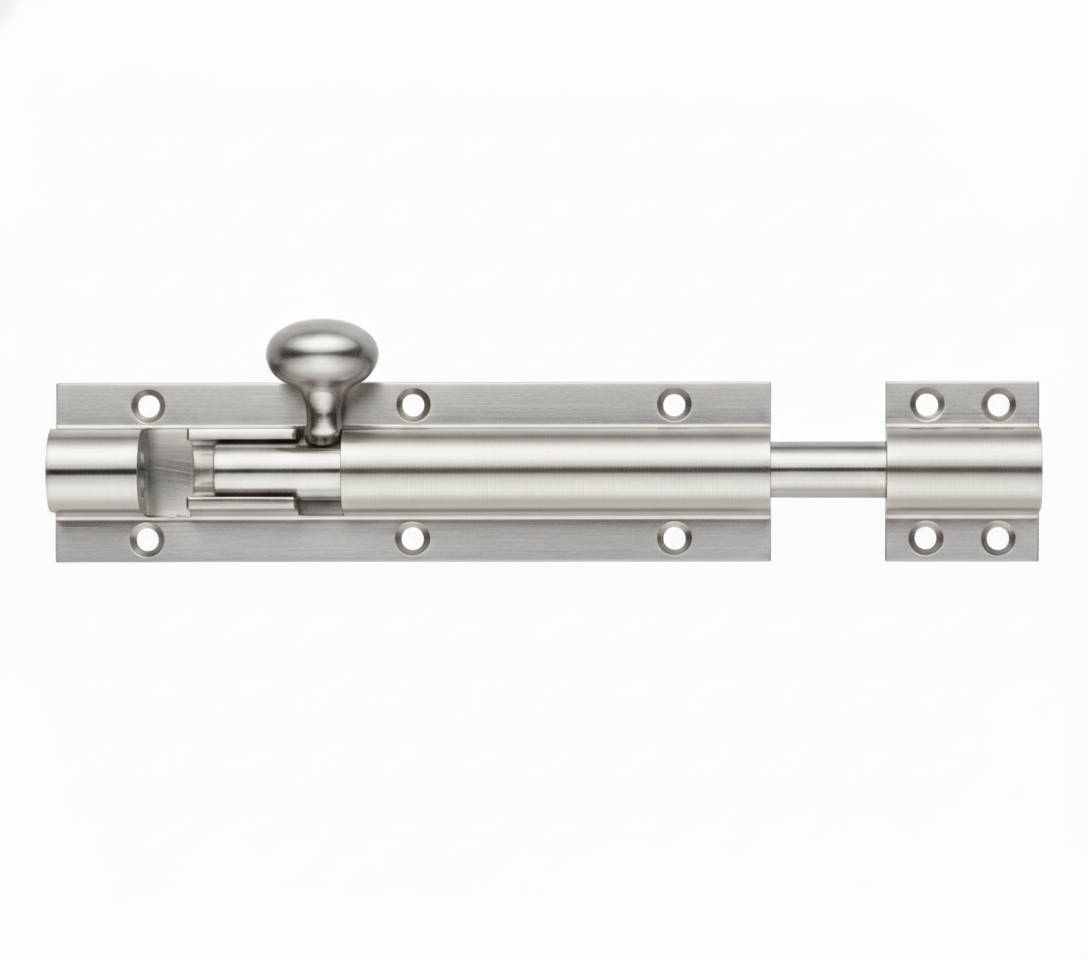 Fulton & Bray FB75SC Architectural Heavy Barrel Bolt 200mm x 50mm Satin Chrome