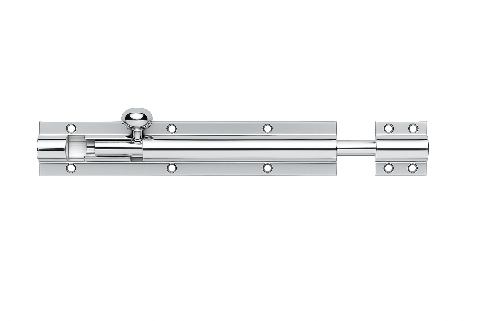 Fulton & Bray FB77CP Architectural Heavy Barrel Bolt 450mm x 50mm Polished Chrome