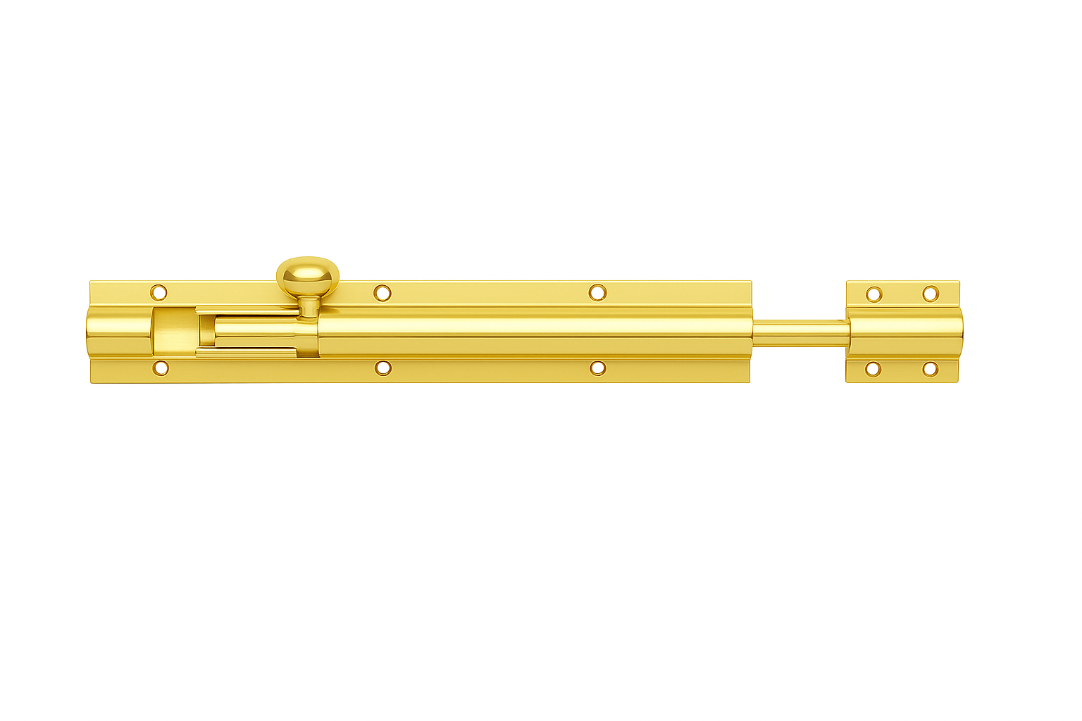 Fulton & Bray FB78 Architectural Heavy Barrel Bolt 600mm x 50mm Polished Brass