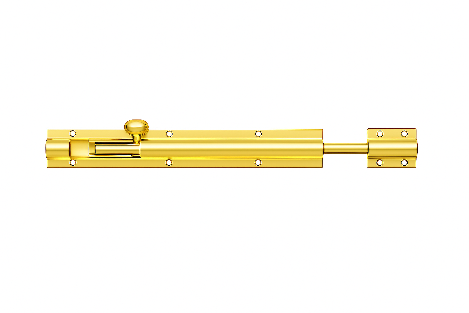 Fulton & Bray FB79 Architectural Heavy Barrel Bolt 900mm x 50mm Polished Brass