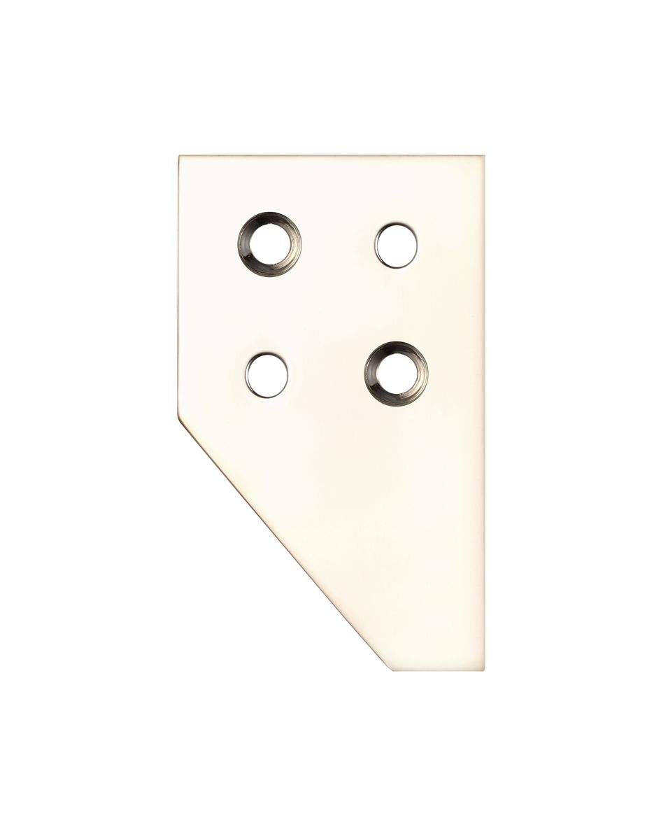 Fulton & Bray FBSP01PN Sash Strike Plate for Sash Stop Polished Nickel