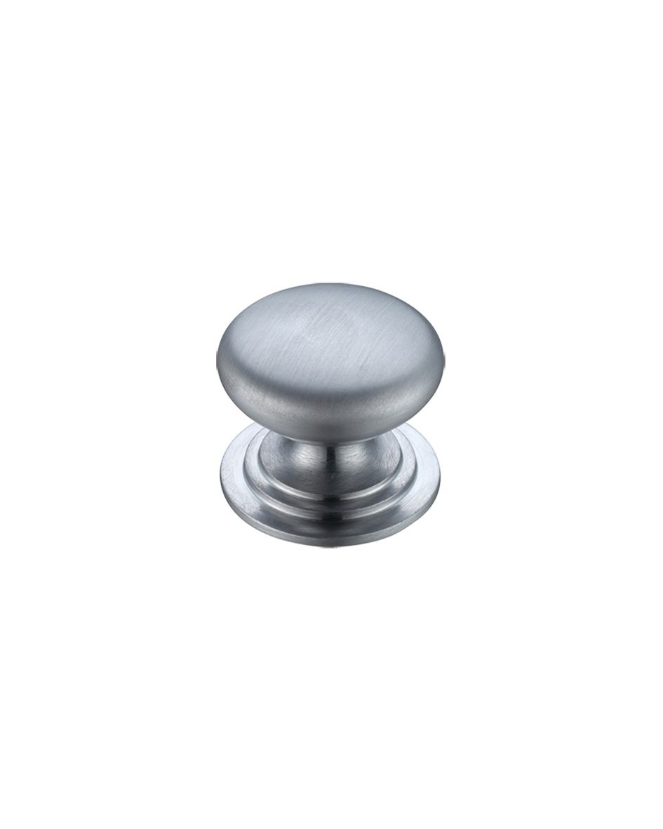 Fulton & Bray FCH01ASC Victorian Cupboard Knob 25mm dia. Satin Chrome