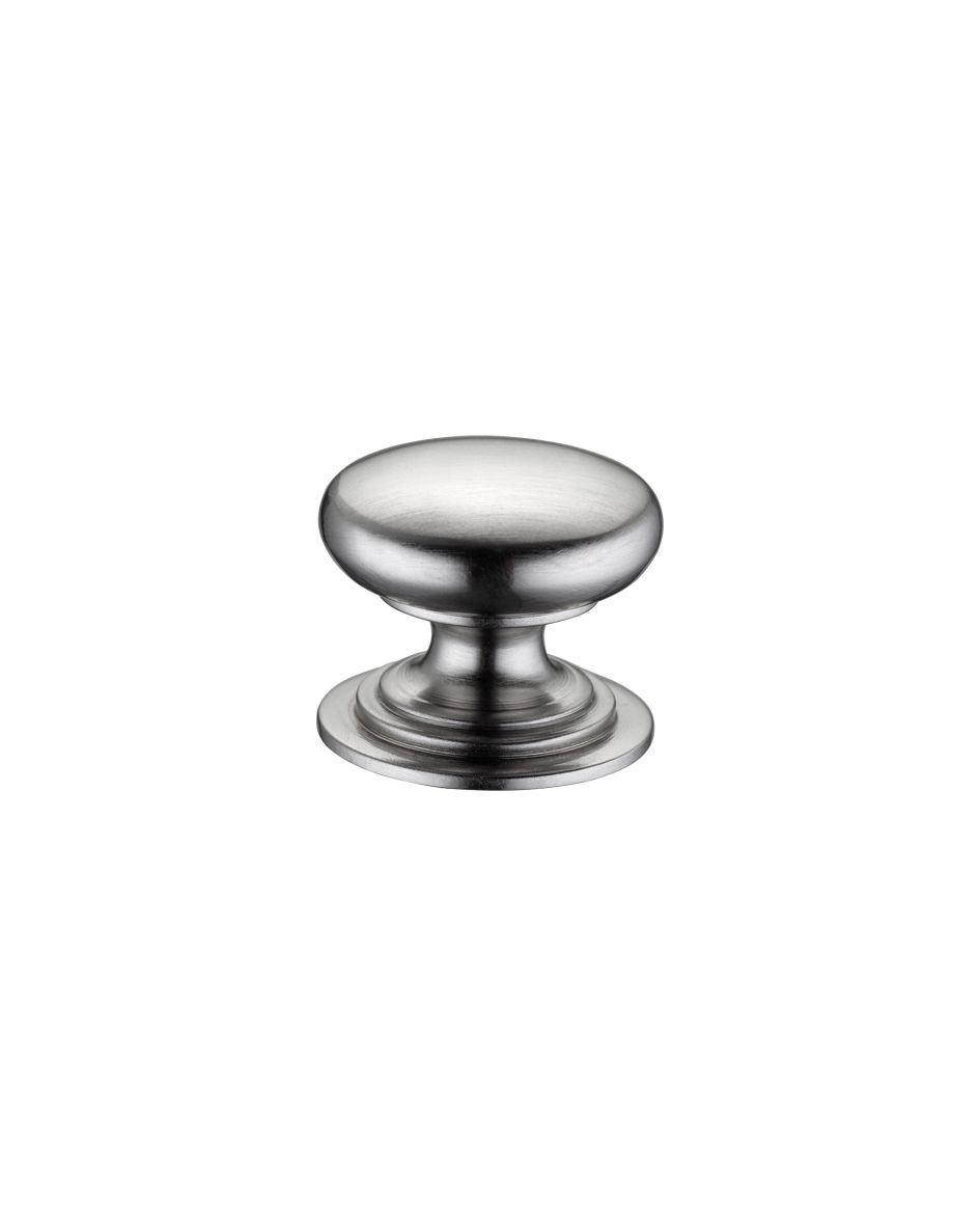 Fulton & Bray FCH01ASN Victorian Cupboard Knob 25mm dia. - Lacquered Satin Nickel