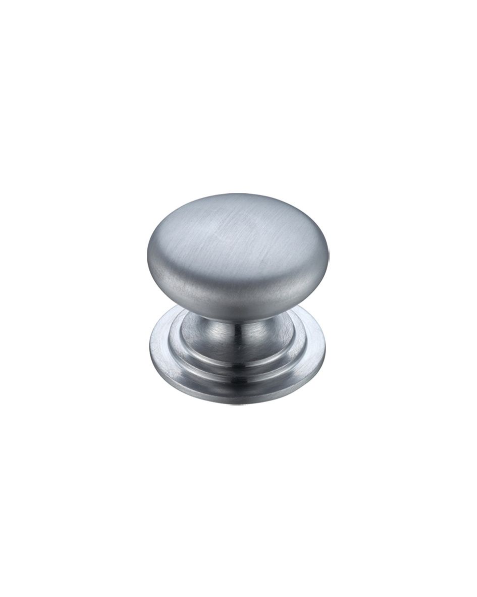 Fulton & Bray FCH01BSC Victorian Cupboard Knob 32mm dia. Satin Chrome