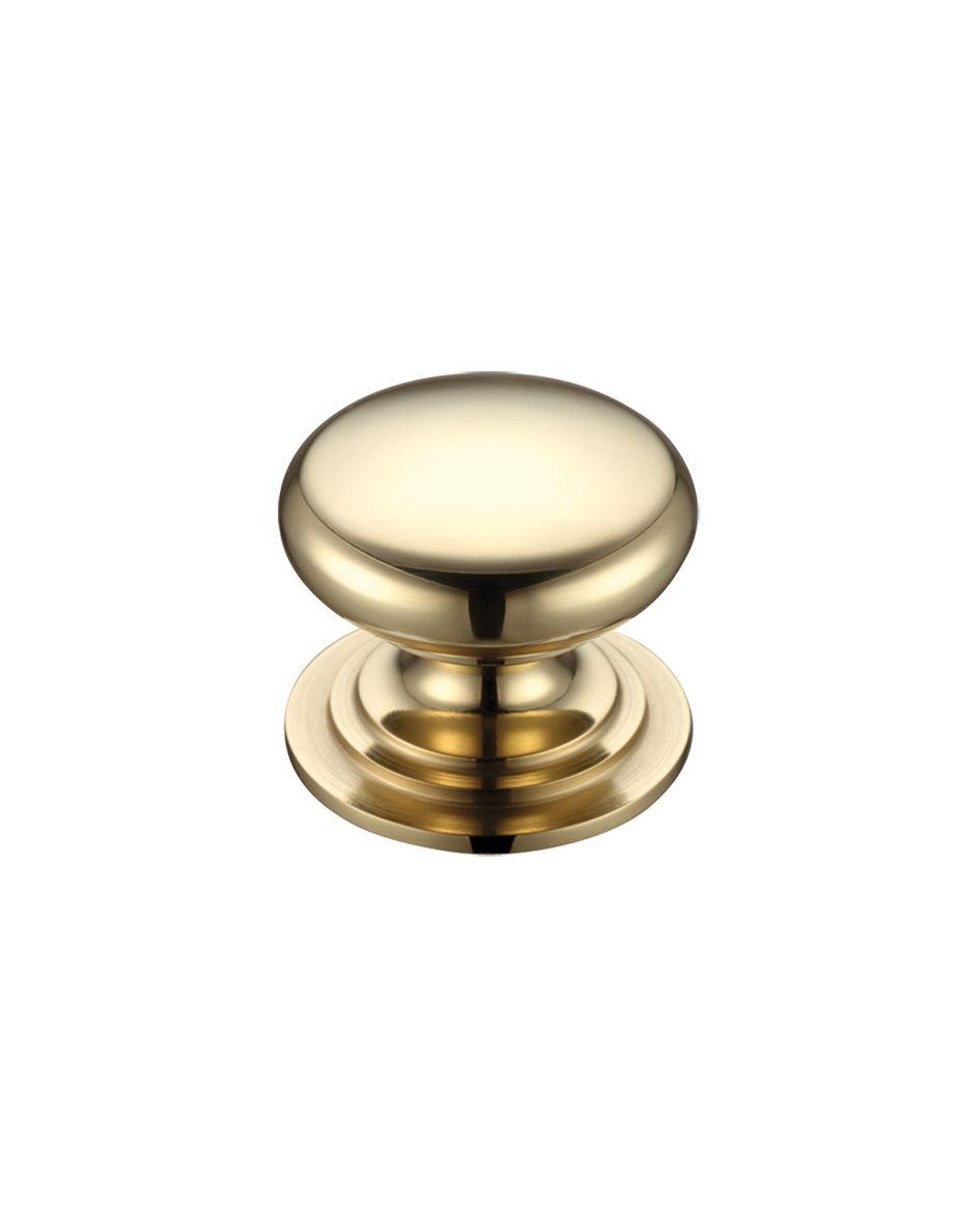 Fulton & Bray FCH01C Victorian Cupboard Knob 38mm dia. Polished Brass