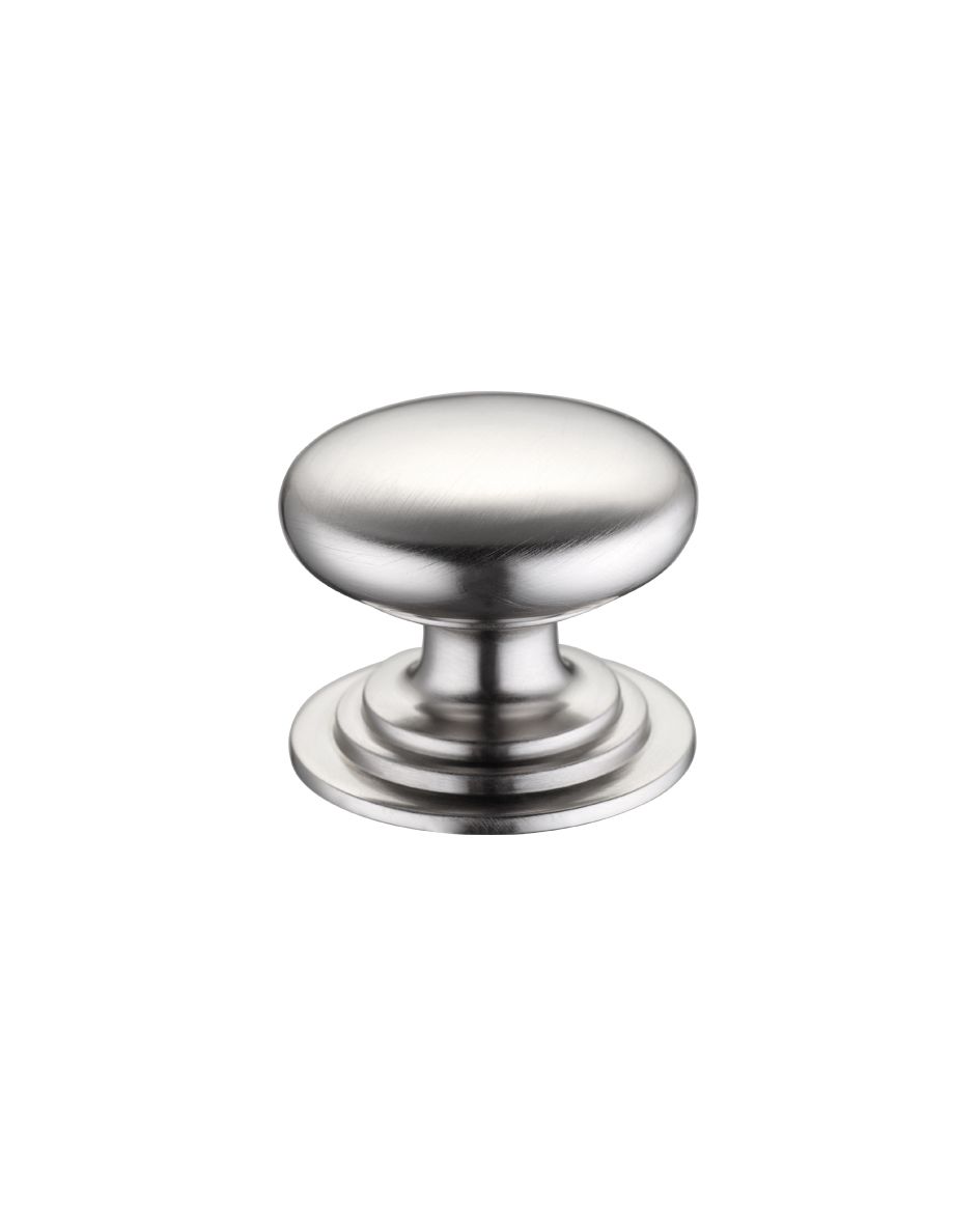 Fulton & Bray FCH01CSN Victorian Cupboard Knob 38mm dia. - Lacquered Satin Nickel