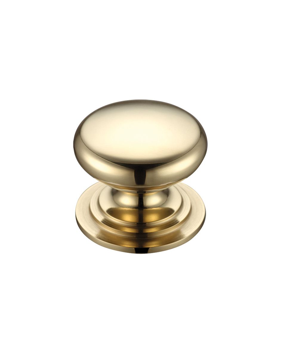 Fulton & Bray FCH01D Victorian Cupboard Knob 45mm dia. Polished Brass