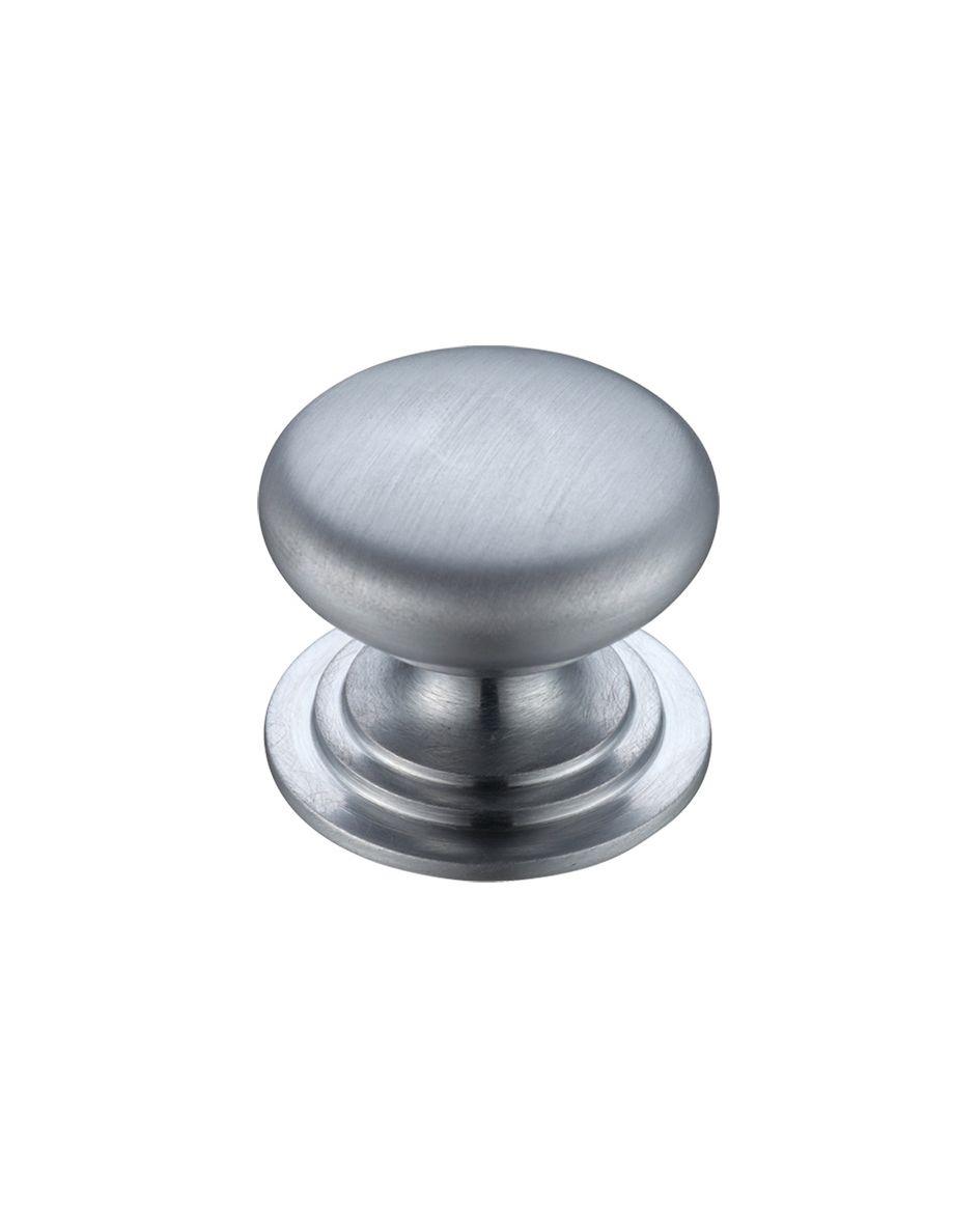 Fulton & Bray FCH01DSC Victorian Cupboard Knob 45mm dia. Satin Chrome