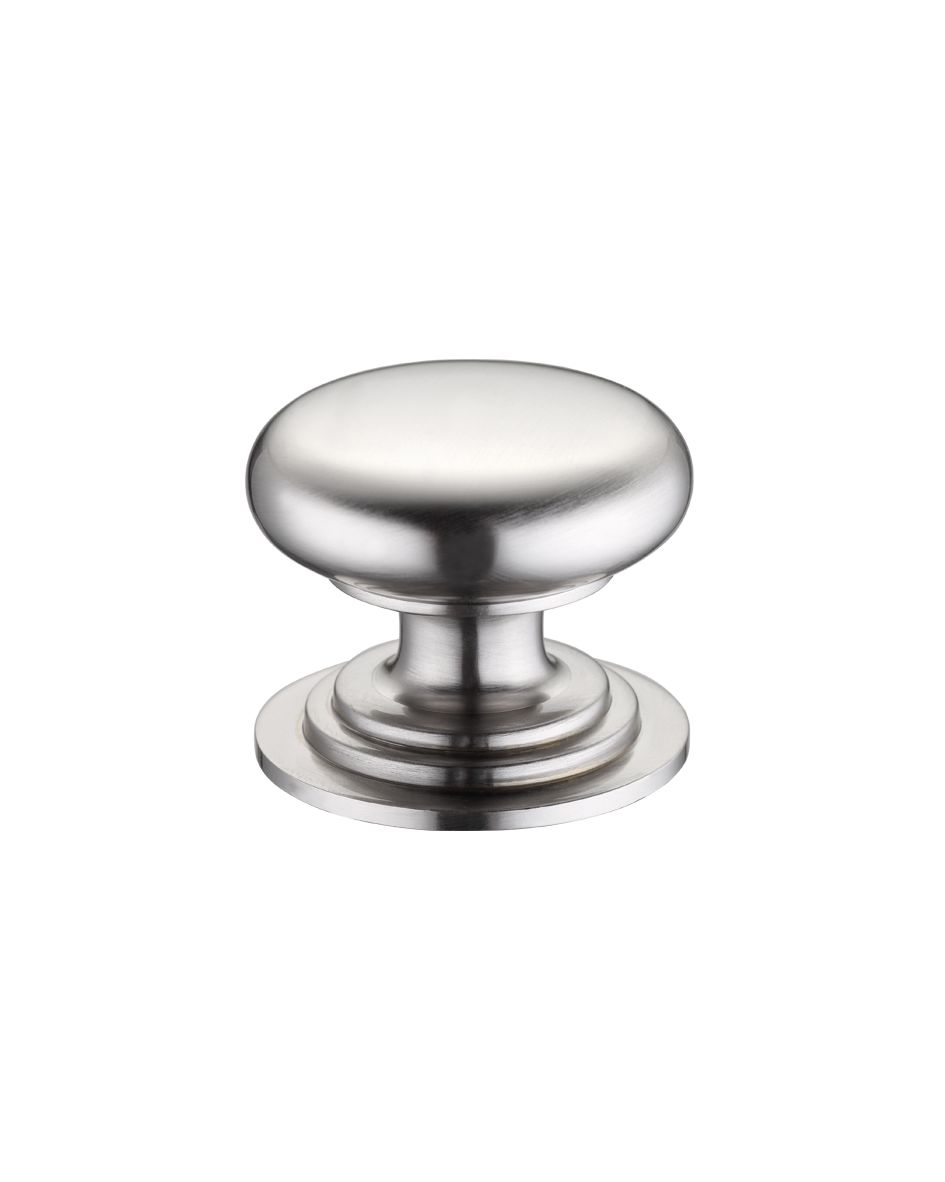 Fulton & Bray FCH01DSN Victorian Cupboard Knob 45mm dia. - Lacquered Satin Nickel