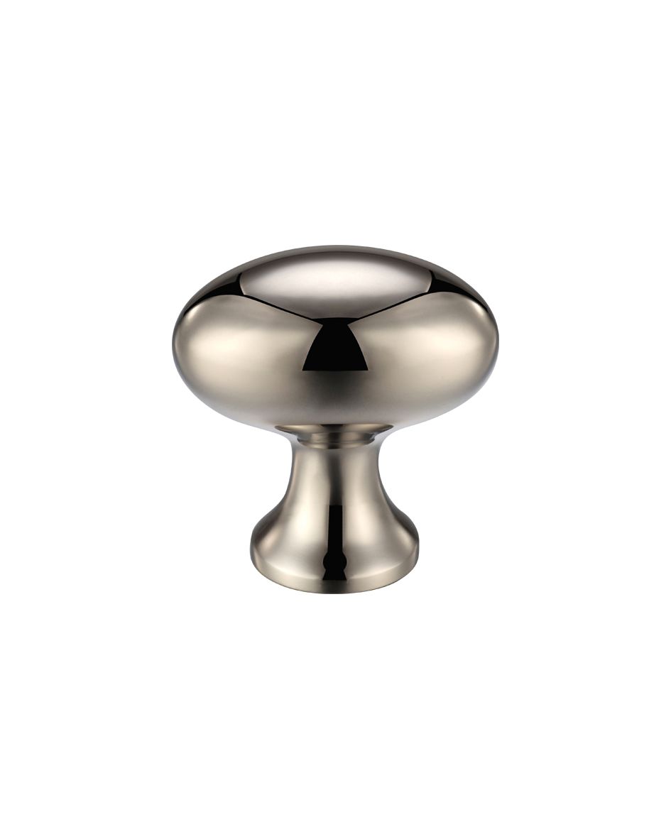 Fulton & Bray FCH05CPVDN Oval Cupboard Knob 38mm dia. Pvd Nickel