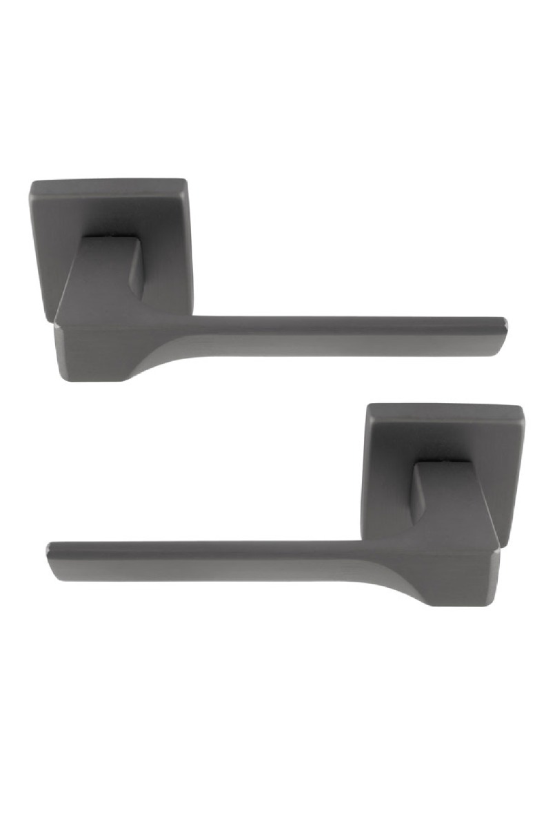 Manital Flash Door Handle On Square Rose - Anthracite