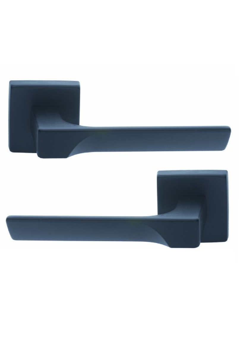 Manital FH5BLK Flash Lever On Concealed Fix Square Rose (Black) Black