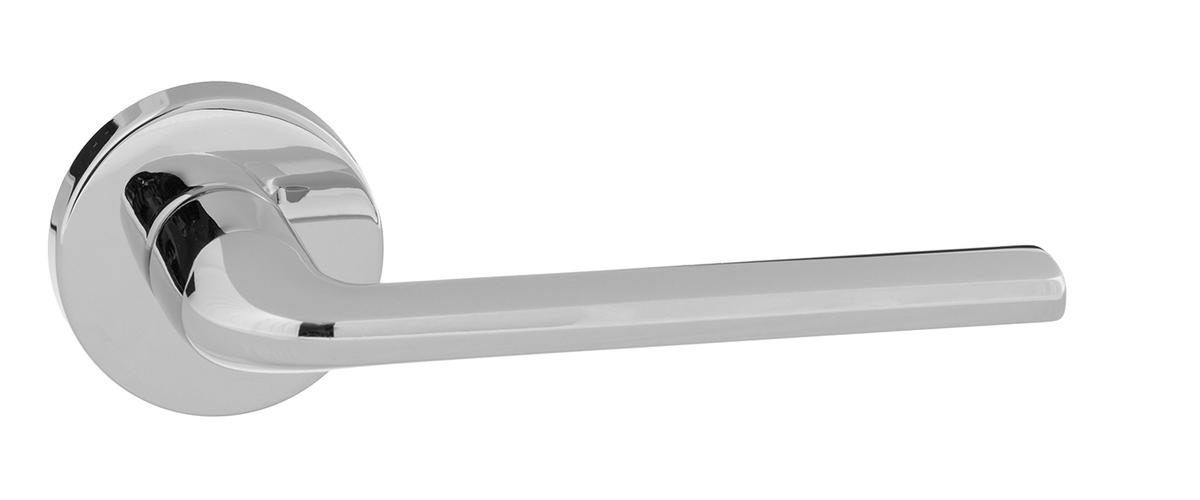 Forme Milly Designer Lever on Minimal Round Rose - Polished Chrome FMR133PC