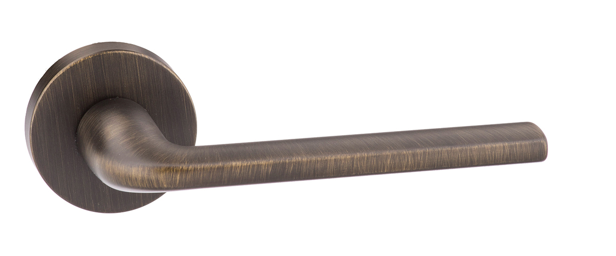 Forme Milly Designer Lever on Minimal Round Rose - Urban Bronze FMR133UB