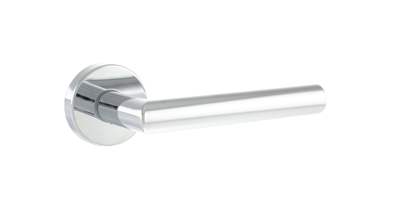 Forme Elle Designer Lever on Minimal Round Rose - Polished Chrome FMR236PC