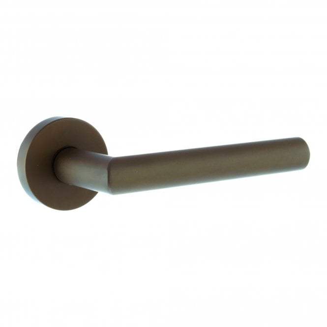Forme Elle Designer Lever on Minimal Round Rose - Urban Dark Bronze FMR236UDB