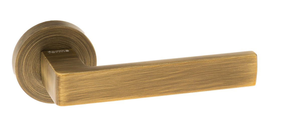 Forme Asti Designer Lever on Minimal Round Rose - Yester Bronze FMR254YB