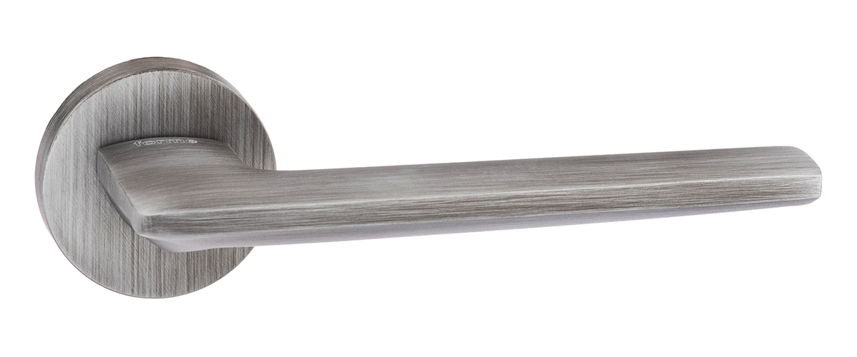 Forme Boston Designer Lever on Minimal Round Rose - Urban Graphite FMR422UG
