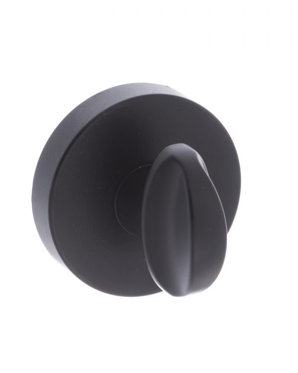 CleanTouch Anti-Bac WC Turn and Release on Minimal Round Rose - Matt Black CTFMRWCMB