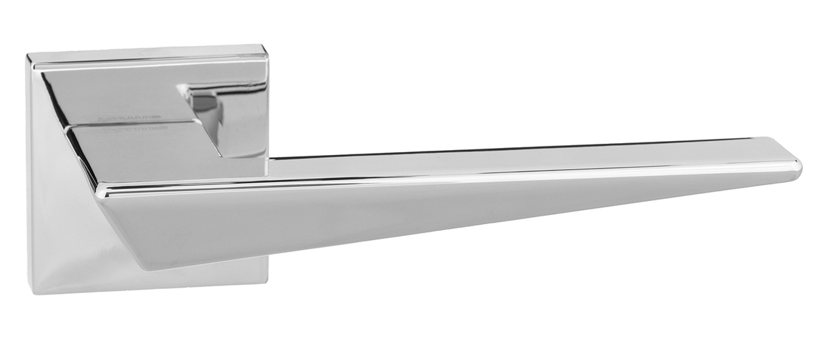 Forme Naxos Designer Lever on Minimal Square Rose - Polished Chrome FMS215PC