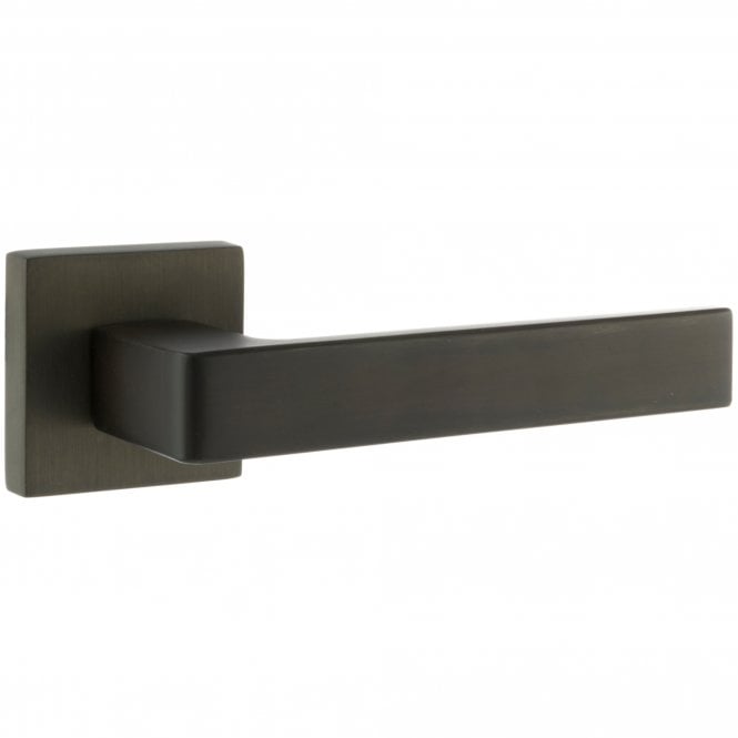 Forme Asti Designer Lever on Minimal Square Rose - Urban Dark Bronze FMS254UDB