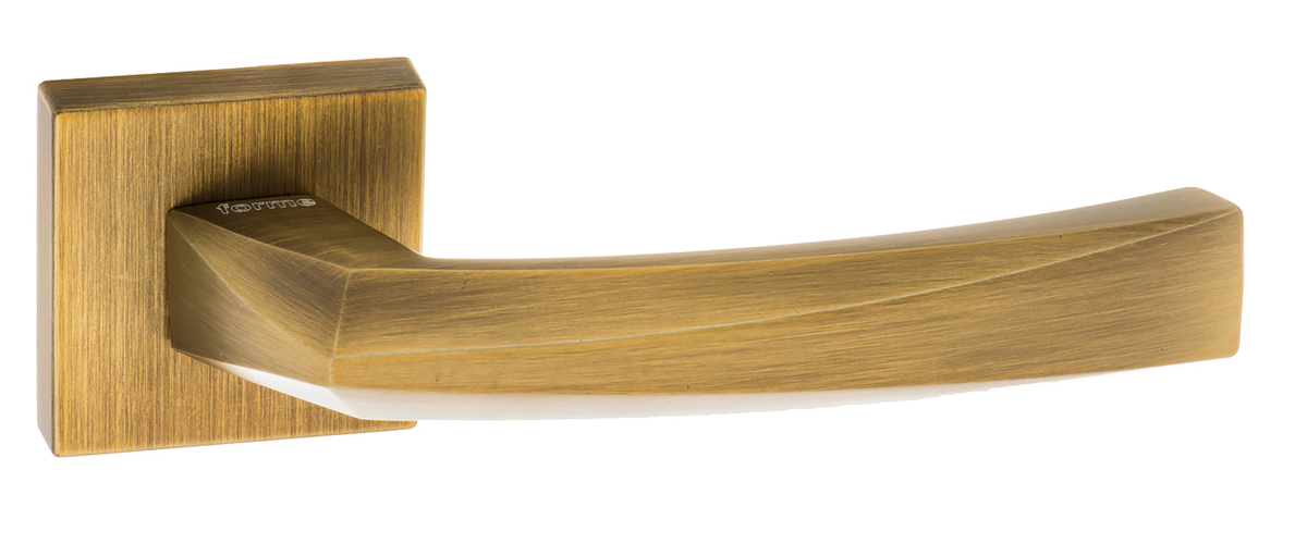 Forme Crystal Designer Lever on Minimal Square Rose - Yester Bronze FMS268YB