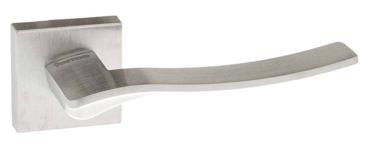 Forme Olimpia Designer Lever on Minimal Square Rose - Satin Chrome FMS280SC