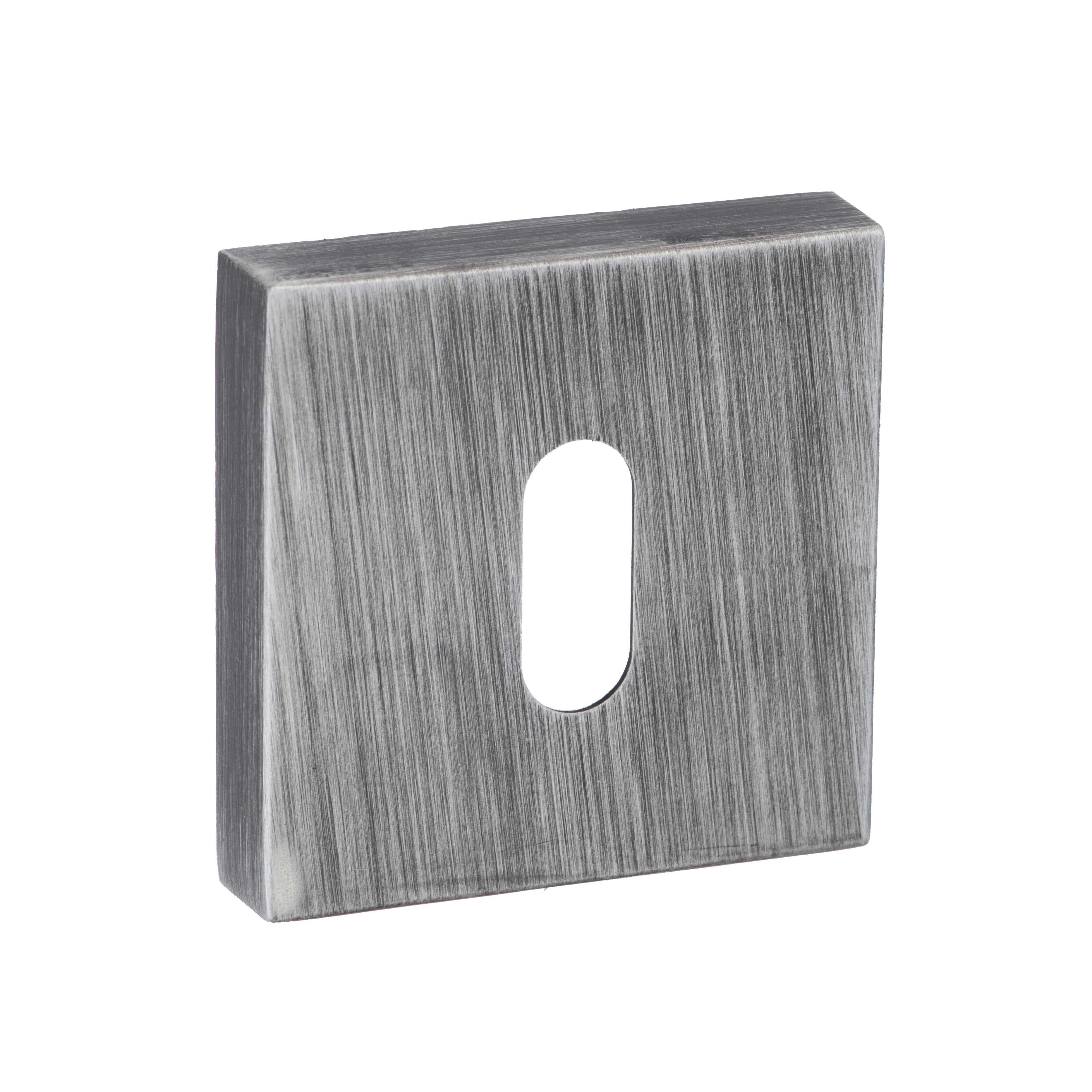 Forme Key Escutcheon on Minimal Square Rose - Urban Graphite FMSKUG