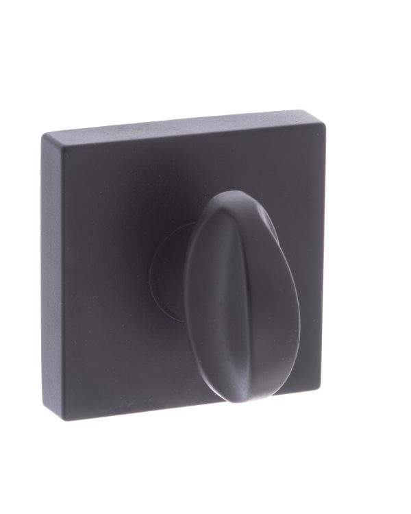 CleanTouch Anti-Bac WC Turn and Release on Minimal Square Rose - Matt Black CTFMSWCMB