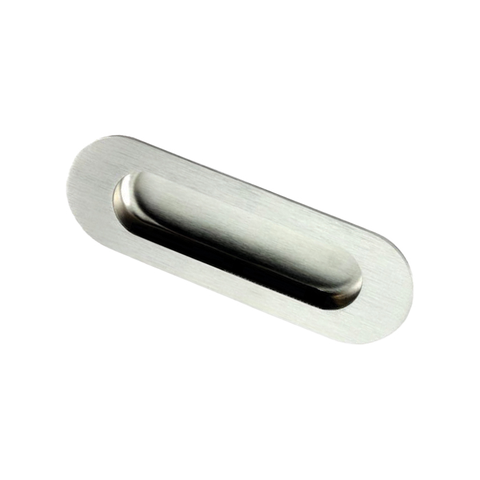 Eurospec FPH1001SSS 120 X 40mm Flush Pull - Oval Satin Stainless Steel