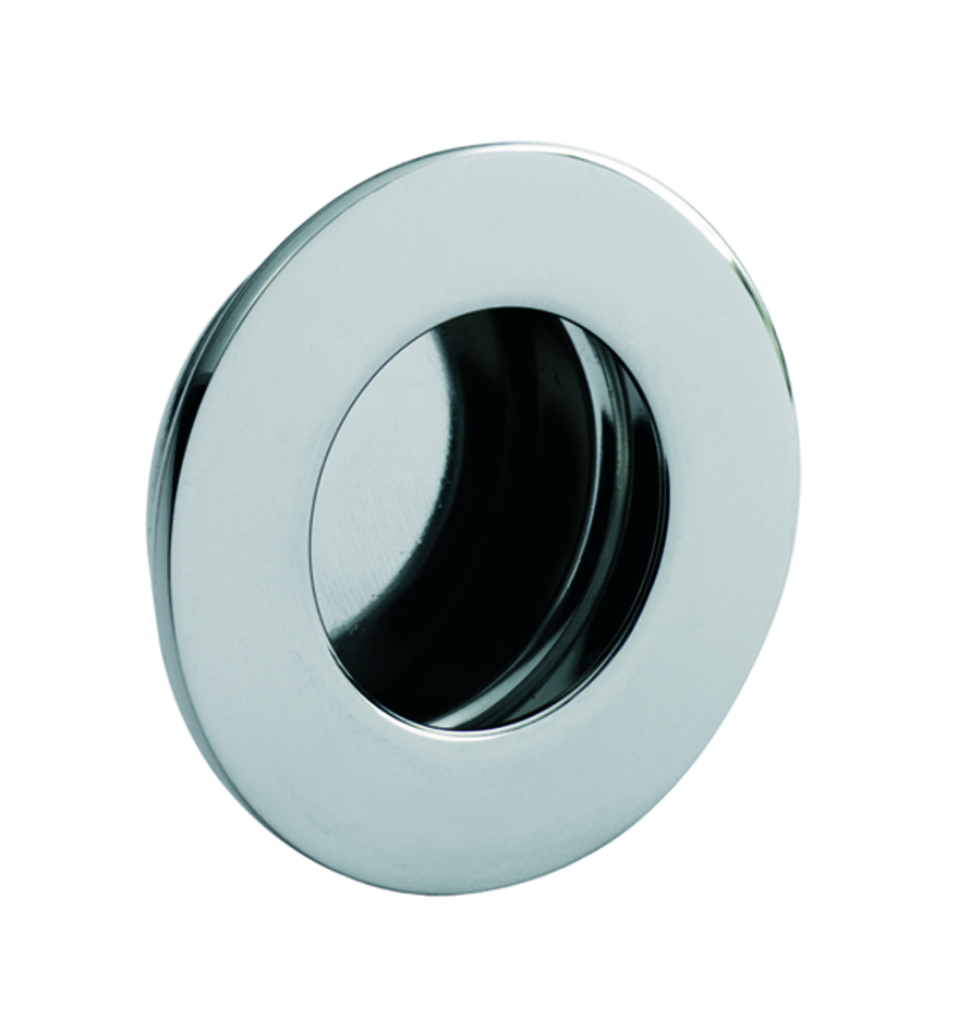 Eurospec FPH1002BSS 50mm Dia. Flush Pull - Circular Bright Stainless Steel