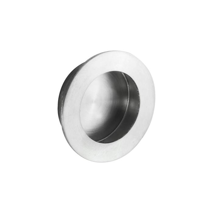 Eurospec FPH1003SSS 80mm Dia. Flush Pull - Circular Satin Stainless Steel