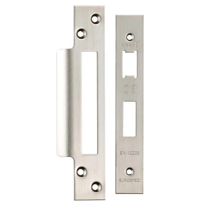 Eurospec FSF5004SSS Forend Strike & Fixing Pack To Suit Architectural Sashlocks (Bas/Ess/Lss/Oss) Satin Stainless Steel